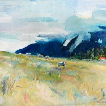 "Mountains Painting…" başlıklı Tablo Yehor Dulin tarafından, Orijinal sanat, Petrol