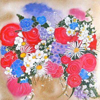 Pittura intitolato "bouquet.jpg" da Yelena Mazour-Matusevich, Opera d'arte originale, Acrilico