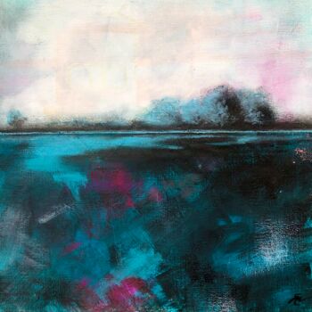 Schilderij getiteld "Dark waters" door Elena Minkova, Origineel Kunstwerk, Acryl