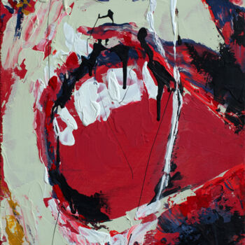 Pittura intitolato "Scream" da Yelena Tikhonova, Opera d'arte originale, Acrilico
