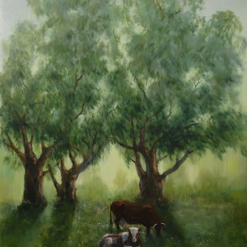 제목이 "On grazing"인 미술작품 Yelena Vyazemskaya로, 원작, 기름
