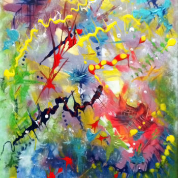 Картина под названием "spring" - Yensen, Подлинное произведение искусства, Акрил