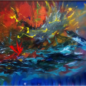 Pintura intitulada "splash" por Yensen, Obras de arte originais, Acrílico