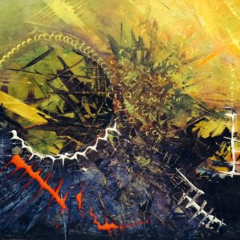 Pittura intitolato "Crash" da Yensen, Opera d'arte originale, Acrilico