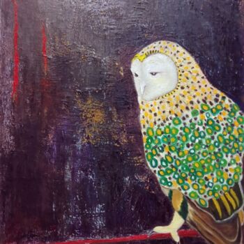 Painting titled "Midnight Contemplat…" by Yeon-Gyeong Seo (Seo), Original Artwork, Oil