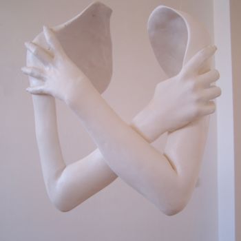 Skulptur mit dem Titel "Mes souvenirs d'hie…" von Yesenia Ballieu, Original-Kunstwerk, Gips