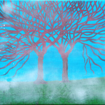 Malerei mit dem Titel "transitioning" von Yeshaya Dank, Original-Kunstwerk, Aquarell