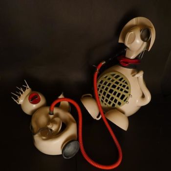 Sculpture titled "Quandary" by Yeşim Bayrak, Original Artwork, Ceramics