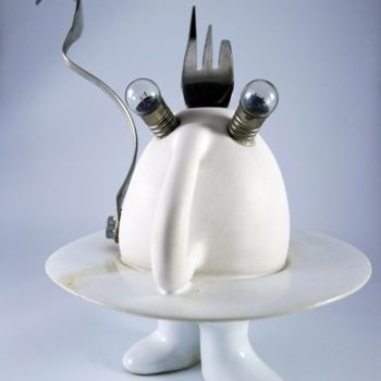 Sculpture titled "Coffee excuse" by Yeşim Bayrak, Original Artwork, Ceramics