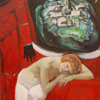 Schilderij getiteld "Dream" door Yevgen Piskunov, Origineel Kunstwerk, Olie