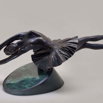 Escultura intitulada "BALLERINA (Homage t…" por Yevgeniy Prokopov, Obras de arte originais, Bronze