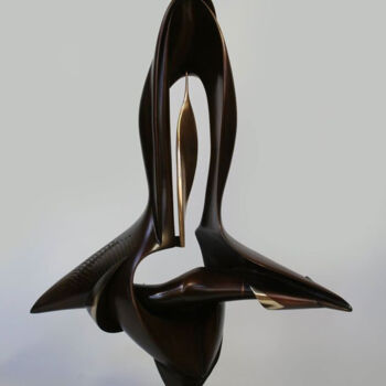 Sculpture titled "OASIS" by Yevgeniy Prokopov, Original Artwork, Bronze