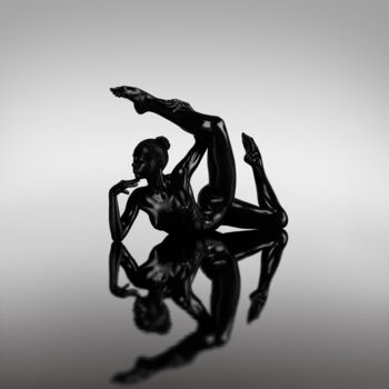 Photographie intitulée "Panther Play" par Yevgeniy Repiashenko, Œuvre d'art originale, Impression numérique