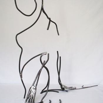 Rzeźba zatytułowany „La douceur de l'eau” autorstwa Yez, Oryginalna praca, Metale