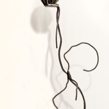 Sculpture intitulée "La rencontre" par Yez, Œuvre d'art originale, Métaux