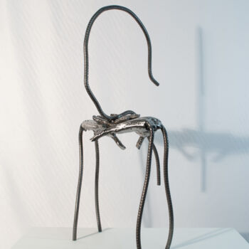 Sculpture titled ""Parlez moi... de m…" by Yez, Original Artwork, Metals