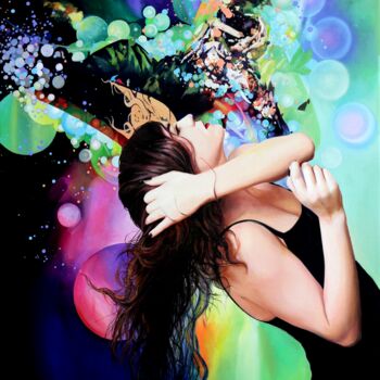 Картина под названием "DREAMER - 2" - Yiğit Dündar, Подлинное произведение искусства, Масло