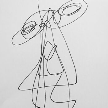 「Runner」というタイトルの描画 Yi Lingによって, オリジナルのアートワーク, 鉛筆