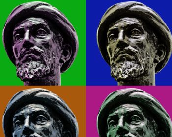 Arte digitale intitolato "Maimonides" da Yishai Liss, Opera d'arte originale, Lavoro digitale 2D
