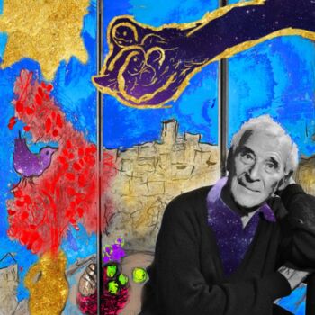 Grafika cyfrowa / sztuka generowana cyfrowo zatytułowany „Chagall” autorstwa Yishai Liss, Oryginalna praca, 2D praca cyfrowa