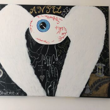 "Angel eye" başlıklı Tablo Ykstreetart tarafından, Orijinal sanat, Akrilik