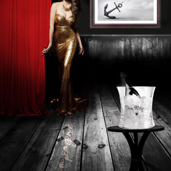 Arte digitale intitolato "Champagne" da Ylenia Pizzetti, Opera d'arte originale, Fotomontaggio