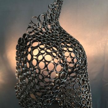 Rzeźba zatytułowany „"Inaya" sculpture c…” autorstwa Yohan Plu, Oryginalna praca, Metale