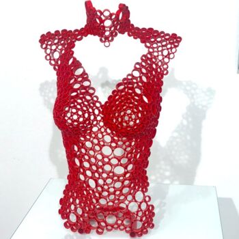 Скульптура под названием ""Melissa" buste réa…" - Yohan Plu, Подлинное произведение искусства, Металлы