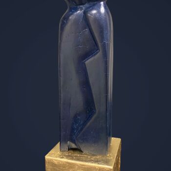 Sculpture titled "Le baiser 2" by Yolaine Rilhac, Original Artwork, Bronze