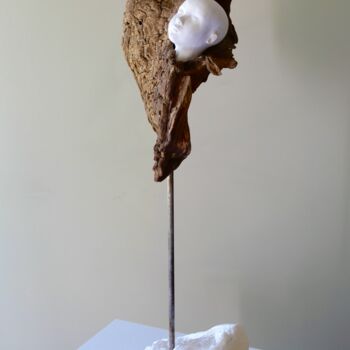 Sculpture intitulée "Envol" par Yolaine Rilhac, Œuvre d'art originale, Pierre
