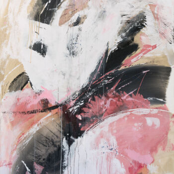 Ζωγραφική με τίτλο "Ghost" από Yolanda Luna, Αυθεντικά έργα τέχνης, Ακρυλικό Τοποθετήθηκε στο Ξύλινο φορείο σκελετό