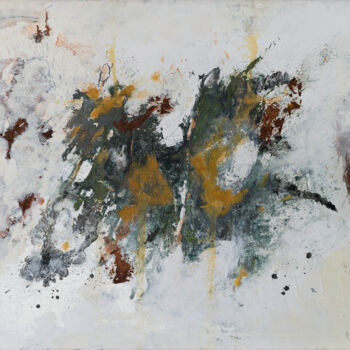 Картина под названием "Mariposa" - Yolanda Luna, Подлинное произведение искусства, Масло Установлен на Деревянная рама для н…