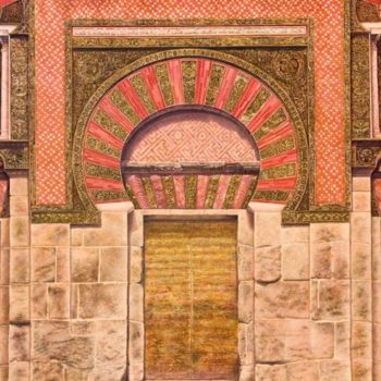 Malerei mit dem Titel "El templo de las cu…" von Yolanda Castro Contreras, Original-Kunstwerk
