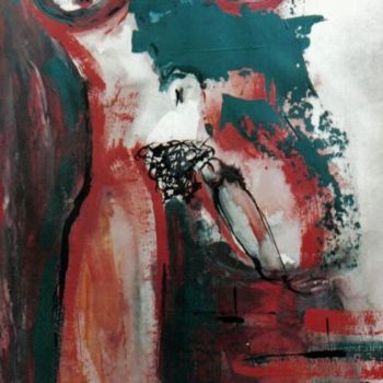 Malerei mit dem Titel "Erotic I" von Yolanda Vela, Original-Kunstwerk, Öl