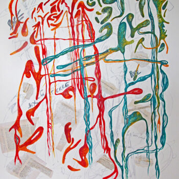Malarstwo zatytułowany „WELCOME IN UTO-PEACE” autorstwa Yolande (Yo) Gaspard, Oryginalna praca, Akryl