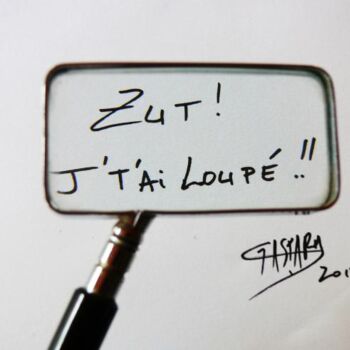 Installation titled "ZUT ! J'T'AI LOUPE !" by Yolande (Yo) Gaspard, Original Artwork