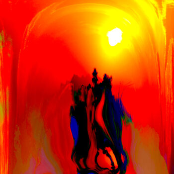 Arts numériques intitulée "Magma Chamber" par Yolidimages, Œuvre d'art originale, Travail numérique 2D