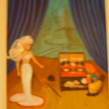 Peinture intitulée "les feux de la rampe" par Maurice Alloy, Œuvre d'art originale