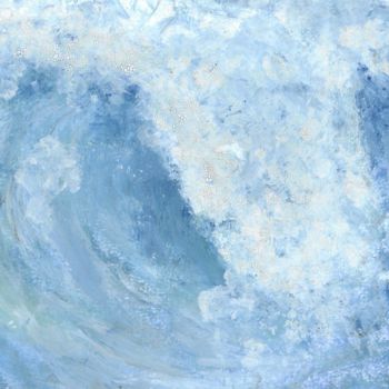 Painting titled "wave.jpg" by Yonaart, Original Artwork, Watercolor