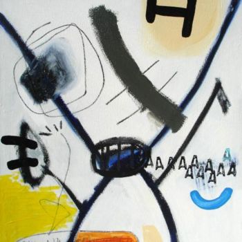 Painting titled "aaAa" by Yono, Original Artwork, Acrylic