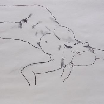 Drawing titled "Nu 01" by E120, Original Artwork, Other