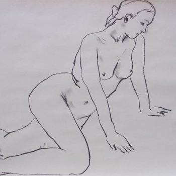 Drawing titled "Nu 04" by E120, Original Artwork, Other