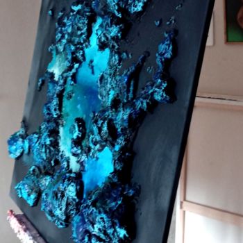 Peinture intitulée "Almost blue" par Théoule, Œuvre d'art originale, Acrylique