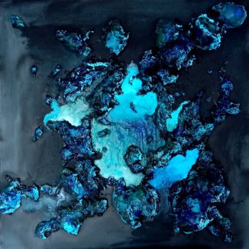 Pittura intitolato "Almost blue" da Théoule, Opera d'arte originale, Acrilico