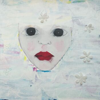 Malerei mit dem Titel "La novia" von Yrian Joy, Original-Kunstwerk, Acryl