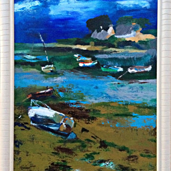 Peinture intitulée "La Bretagne" par Ysabel Laffitte, Œuvre d'art originale, Acrylique Monté sur Châssis en bois