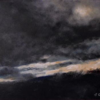 Peinture intitulée "Cile de nuit" par Isabelle Charpentier, Œuvre d'art originale, Acrylique