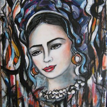 Painting titled "Frida Khalo" by Isabelle Charpentier, Original Artwork