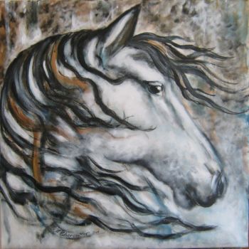 Painting titled "Un rêve... un cheval" by Isabelle Charpentier, Original Artwork