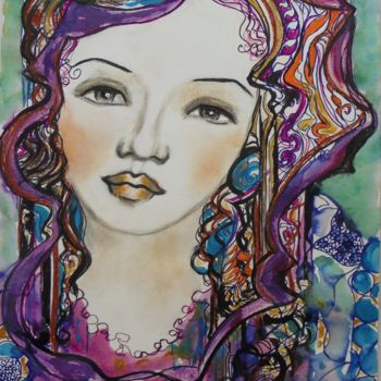 Painting titled "Moebius" by Isabelle Charpentier, Original Artwork